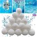 TRIANU 1.5 lbs Pool Filter Balls Eco-Friendly Fiber Filter Media for Swimming Pool Sand Filters (Equals 50 lbs Pool Filter Sand)