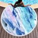 Grofry Fashion Marbling Print Tassels Outdoor Summer Round Beach Towel Mat Carpet Shawl 16