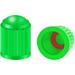 30PCS Tire Valve Caps Plastic Dust Proof Air Caps Cover for Car Tyre Airtight Seal Stem Covers with O Rubber Ring Auto Accessories Universal for Trucks Motorcycles Bicycles SUV (Green)