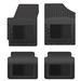 PantsSaver Custom Fit Floor Mats for Nissan Leaf 2013-2023 All Weather Protection -4 Piece Set (Black)