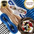Audiotek 4 Gauge Amp Kit Amplifier Install Wiring 4 Ga Wire UP TO 4500W B Bundle