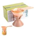 Tohuu Nesting Small Funnel with Handles Kitchen Funnels Set Kitchen Funnels for Filling Bottles Removable Strainer Egg Separator Storage Base Suitable for All Kinds of Liquid Solid Food grand