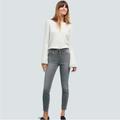 Anthropologie Jeans | Anthro Pilcro Medium Gray High Rise Skinny Denim Jeans Women's Sz 27 | Color: Gray | Size: 27