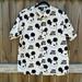 Disney Shirts | Disney Mickey Mouse Oh Boy Neff Collection Black White Button Up | Color: Black/White | Size: M