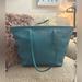 Coach Bags | Coach Cadet Blue (Teal) Large Street Zip Tote | Color: Blue | Size: Approximately 11”X10”X6”