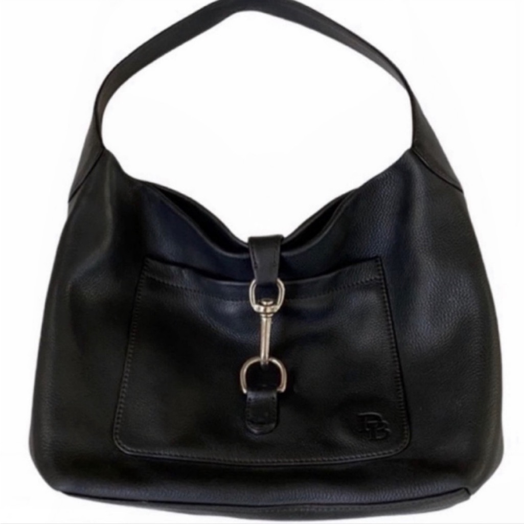 Dooney & Bourke Bags | Dooney & Bourke ‘Annalisa Lock Sac" Hobo Style Black Satchel Lock Sac. Euc, Med | Color: Black | Size: Os