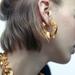 Zara Jewelry | Gold Textured Earrings | Color: Gold | Size: Os