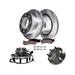 2003-2005 Dodge Ram 2500 Front Brake Pad and Rotor and Wheel Hub Kit - Detroit Axle