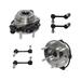 2004-2006 GMC Envoy XL Front and Rear Wheel Hub and Sway Bar Link Kit - Detroit Axle