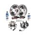 2008-2014 Cadillac Escalade Front Brake Pad and Rotor and Wheel Hub Kit - Detroit Axle