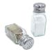 Kitchen Supply Wholesale Salt & Pepper Shaker Set Of 2 Square, Chrome Top, 2 Ounce Glass | 4 H x 1.5 W in | Wayfair 5116