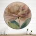 Red Barrel Studio® Pink Peony Blossoming VI - Floral Peony Wood Wall Art - Natural Pine Wood in Brown/Green/Pink | 29 H x 29 W x 1 D in | Wayfair