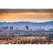 Latitude Run® Las Vegas, Nevada, USA - Wrapped Canvas Photograph Canvas in Blue/Brown | 12 H x 18 W x 1.25 D in | Wayfair
