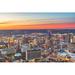 Ebern Designs San Antonio, Texas, USA Skyline - Wrapped Canvas Photograph Canvas in Blue/Brown/Orange | 20 H x 30 W x 1.25 D in | Wayfair