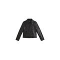 Ted Baker Women's Fitted Leather Biker Jacket - Size 6 Black