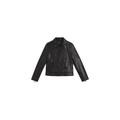 Ted Baker Women's Fitted Leather Biker Jacket - Size 14 Black