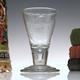 18th Century Engraved Armorial Lauenstein Glass Goblet With Terraced Foot c1780