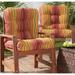 Rosewood Hargrave Stripe 21-inch x 42-inch Outdoor Seat/Back Chair Cushion (Set of 2) by Havenside Home - 21w x 42l