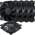 120mm Long Life Computer Case Fan Cooling Case Fan for Computer Cases Cooling 5-Pack 12BK3-5