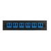 LGX Compatible Adapter Plate featuring a Bank of 6 Singlemode Duplex LC Connectors in Blue for OS1 and OS2 applications Black Powder Coat