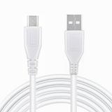 FITE ON 5ft White Micro USB Data Sync Cable Charging Cord Power Charger Lead Replacement for TOMTOM ONE 30 START 20 25 35 40 60 GPS RDS-TMC LIFETIME Traffic Receiver