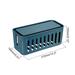 Cable Management Box PP Cord Organizer Box to Hide Wires Dark Blue 2 Pcs - Dark Blue