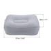 Travel Foot Rest Pillow, Inflatable Foot Rest Mat with Air Pump, Gray