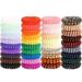 Spiral Hair Ties Small Coil Hair Ties 40PCS Hair Elastics for Girls Spiral Bracelet Hair Bands Phone Cord Ponytail Holders Hair Coils Elastic Hair Ties Hair Accessories for Women Girls Teens