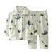 Baby Girls Boys Soft Flannel Pajamas Toddler Kids Long Sleeve Long Pant Nightwear 1-6T