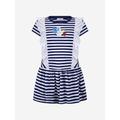 Monnalisa Girls Dress - Striped Cotton Jersey Dress Size 12 Yrs