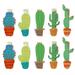 10pcs Cactus Wooden Pegs Photo Clips Note Memo Holder