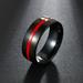 Kayannuo Valentines Day Gifts Christmas Clearance Couple Ring Wood Grain Titanium Steel Heart Three Layer Ring Ring Set