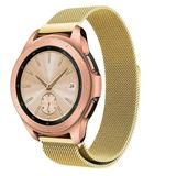 Kebiory Band Compatible with Samsung Galaxy Watch 4/Active 2 40mm 44mm/Gear S2 Classic/Galaxy Watch 5 40mm 44mm/Watch 5 pro 45mm 20mm Milanese Mesh Woven Stainless Steel Watchband Strap(Gold)