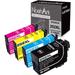 4 Packs 252XL Remanufactured Ink Cartridge Replacement for Epson T252XL 252 XL for Workforce WF-3630 WF-3640