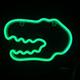 ERTUTUYI Led Animal Lights Modeling Lights Neon Lights Dinosaur Head Lightsï¼Œdecoration Green