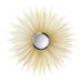 Modern Golden Rays Sunburst Mirror