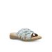 Women's Hazel Slide Sandal by Eastland in Light Blue (Size 10 M)