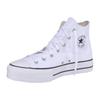 Sneaker CONVERSE "CHUCK TAYLOR ALL STAR PLATFORM CANVAS", Gr. 39,5, weiß, Textil, sportlich, Schuhe, Topseller