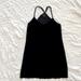 Madewell Dresses | Madewell Black Velvet Mini Dress | Color: Black | Size: Xs
