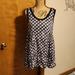 Free People Dresses | Free People Black White Printed Scoopneck Sundress Dress Size M | Color: Black/White | Size: S