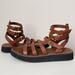 J. Crew Shoes | J Crew Brown Leather Gladiator Strappy Buckle Platform Sandals 10 | Color: Brown | Size: 10