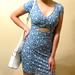Jessica Simpson Dresses | Jessica Simpson Floral Blue Dress Size M | Color: Blue | Size: M