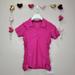 Athleta Tops | Athleta Pink Ruched Birdie V-Neck Polo Golf Tennis Shirt Size Small | Color: Pink | Size: S