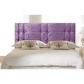 CRUSHED VELVET 26" ATLANTA HEADBOARD FOR DIVAN BED BASE (Purple, 3FT - SINGLE)