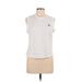 Adidas Active Tank Top: White Activewear - Women's Size Large