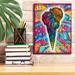 Latitude Run® Ice Cream Cone by Dean Russo - Wrapped Canvas Painting Canvas | 16 H x 12 W x 0.75 D in | Wayfair CEB80C65A74B44598028170325E09D54