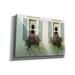 Red Barrel Studio® 'Windows w/ Flowerboxes' By Zhenhuan Lu, Canvas Wall Art, 26"X18" Canvas, in Green/Pink | 18 H x 26 W x 0.75 D in | Wayfair