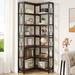 17 Stories Floki Stainless Steel Corner Bookcase in Brown | 78.74 H in | Wayfair A693E8C5ED4B4F3A93E575EB58410B9B