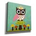 Redwood Rover Red Barrel Studio® 'Princess Owl' By Nancy Lee, Canvas Wall Art Canvas, Solid Wood in Green | 26 H x 26 W x 1.5 D in | Wayfair