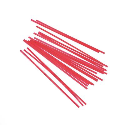 LK Packaging M5PLR 5" Red Plastic Covered Bag Twist-Tie